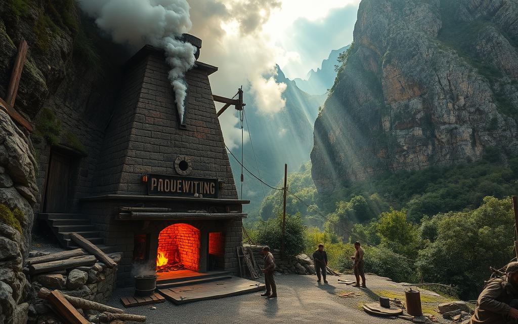 bloomery furnace ancient iron production