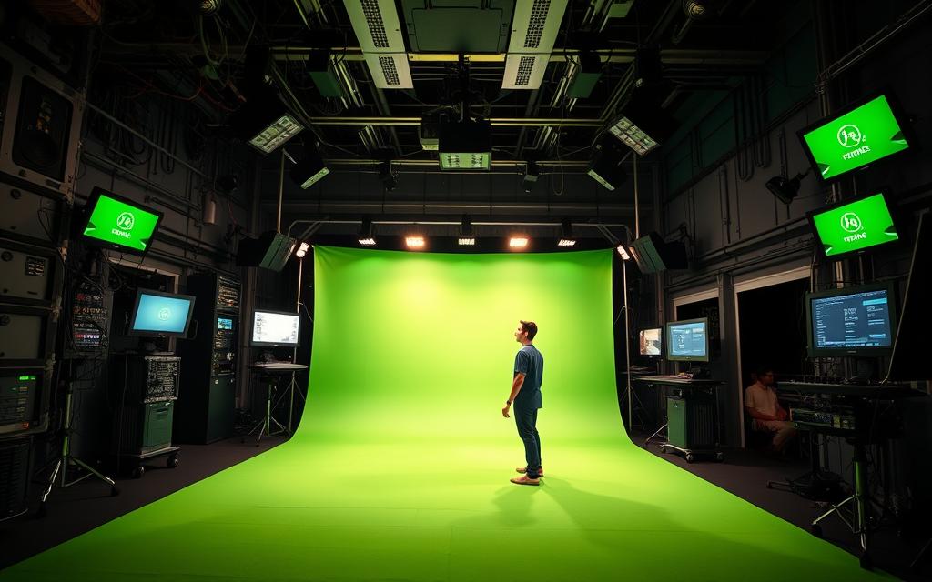 chroma keying colour separation process