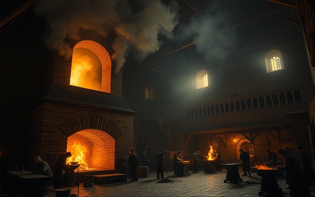 medieval blast furnace technology